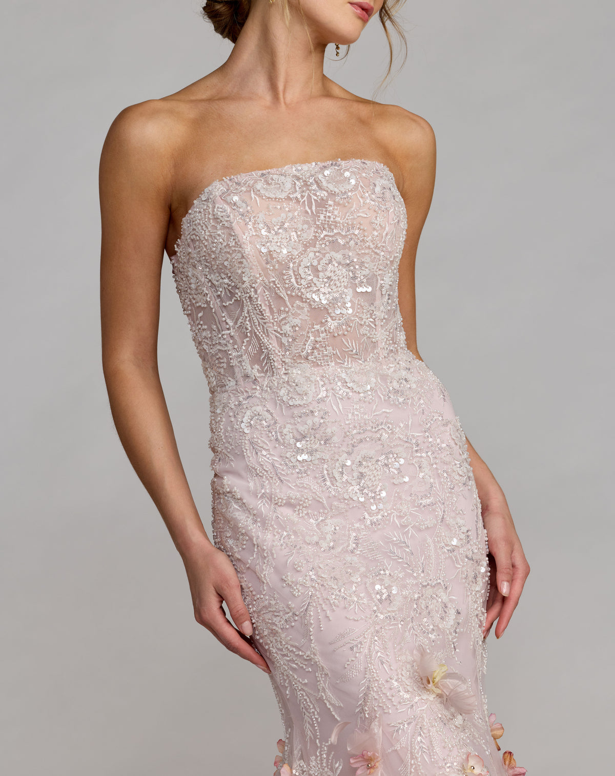 Mac Duggal 21147 Blush Multi close-up