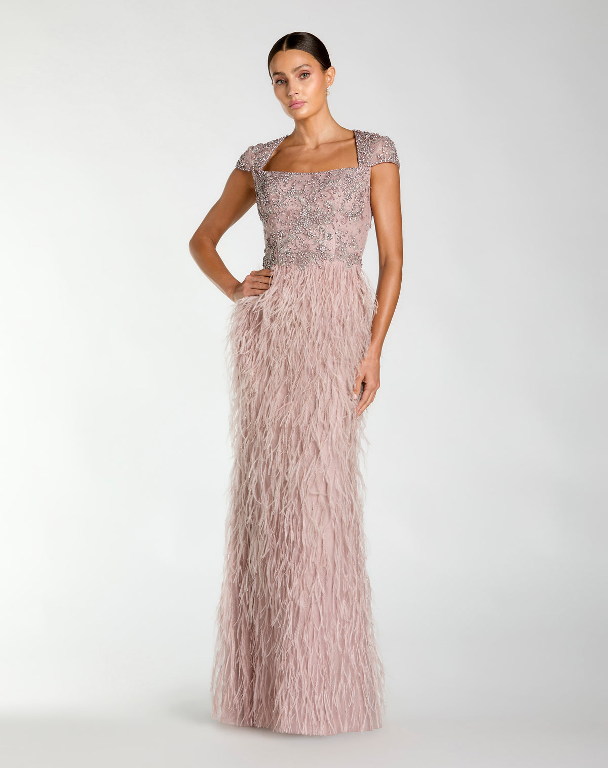 Mac Duggal 77109 Mocha front