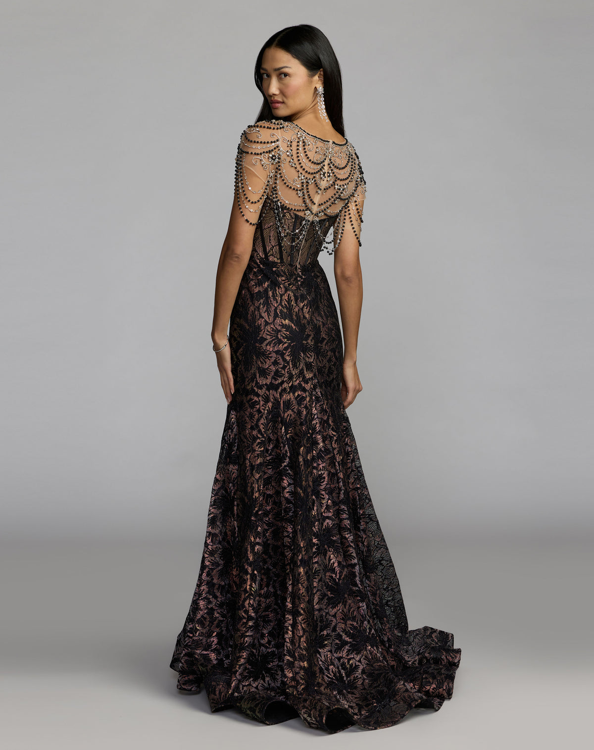Mac Duggal 79471 Black back
