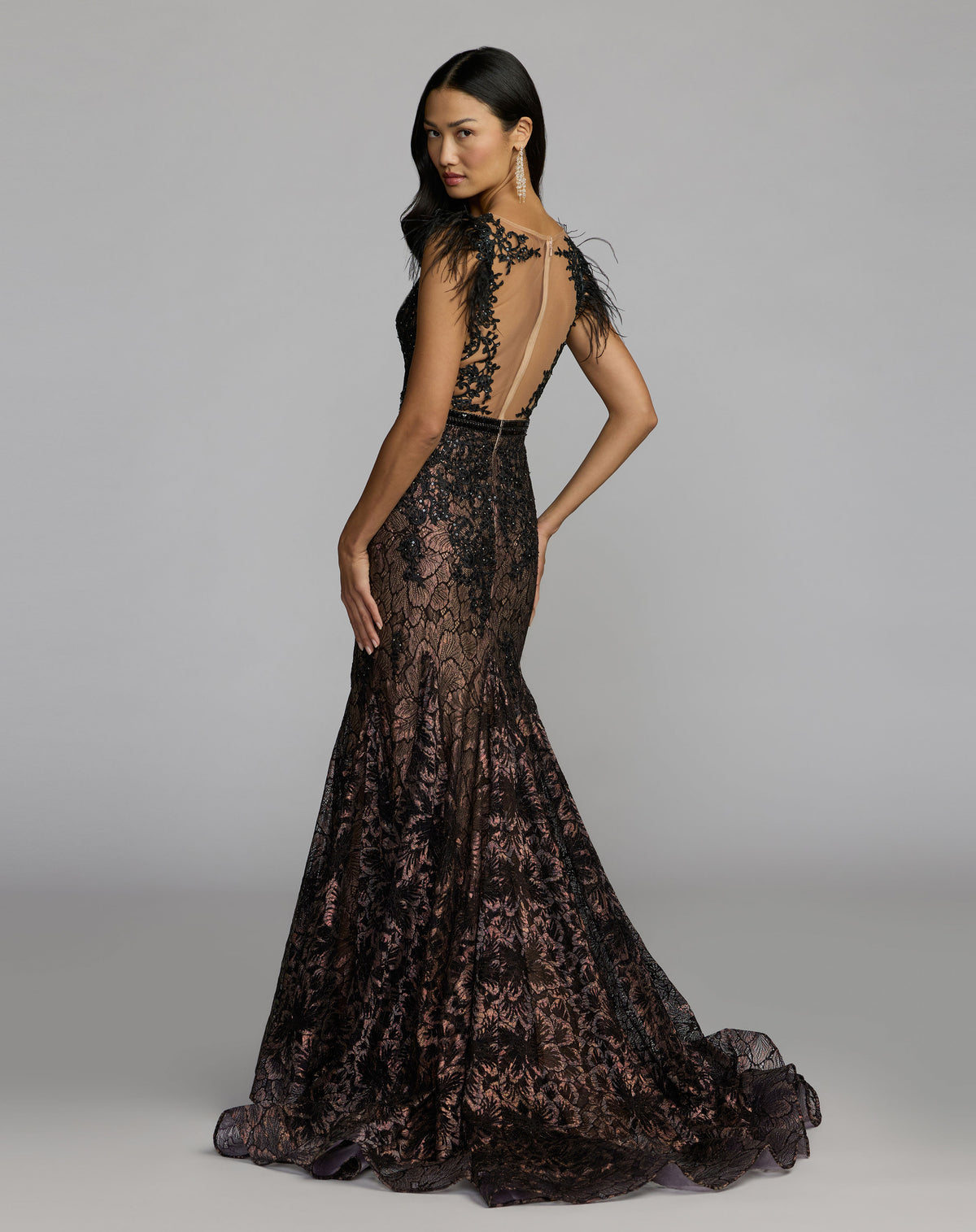 Mac Duggal 79230 Black back