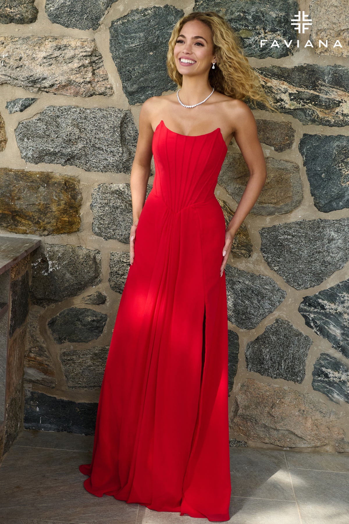 Faviana 11672 Red Front 3
