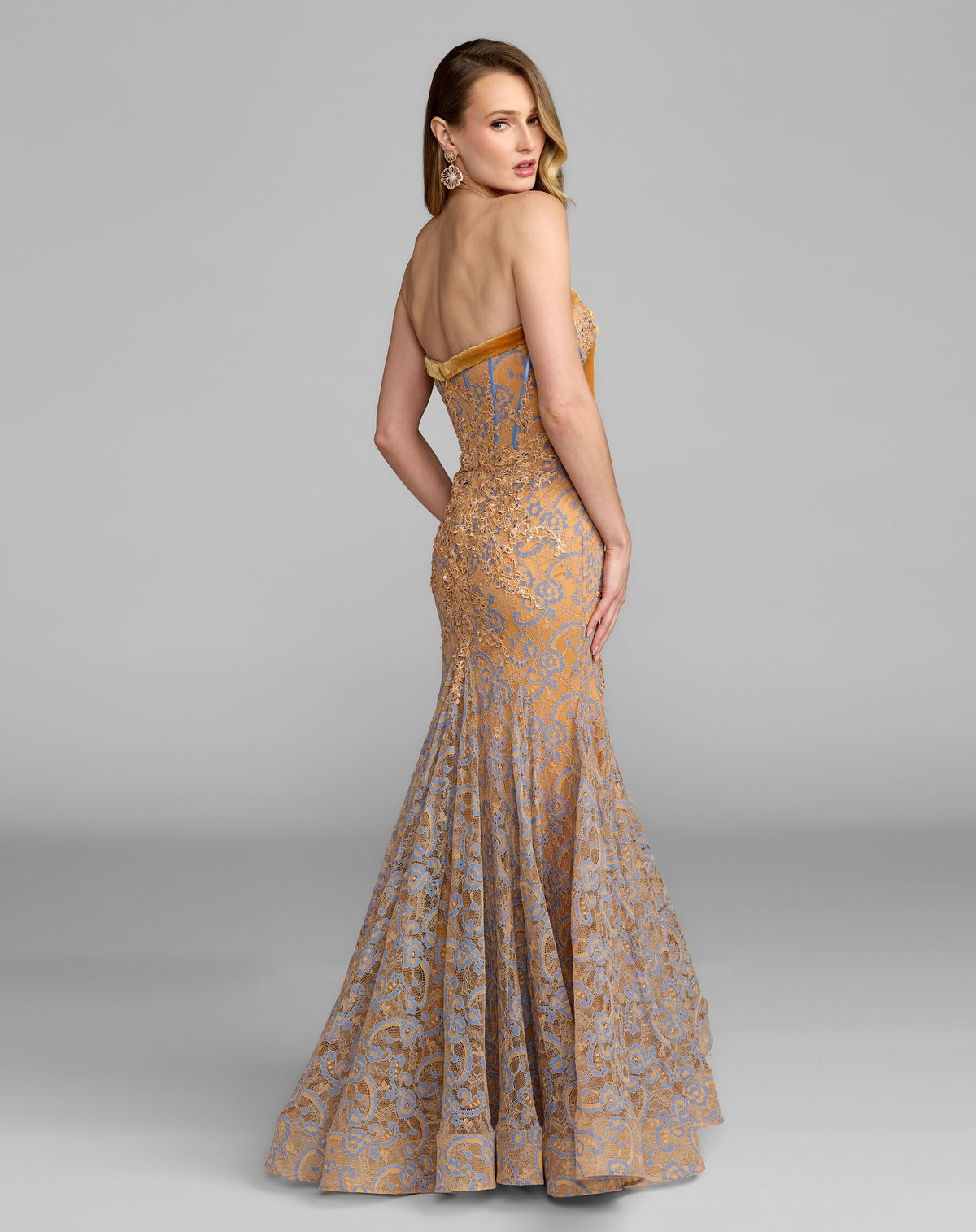 Mac Duggal 79459 Marigold Multi back