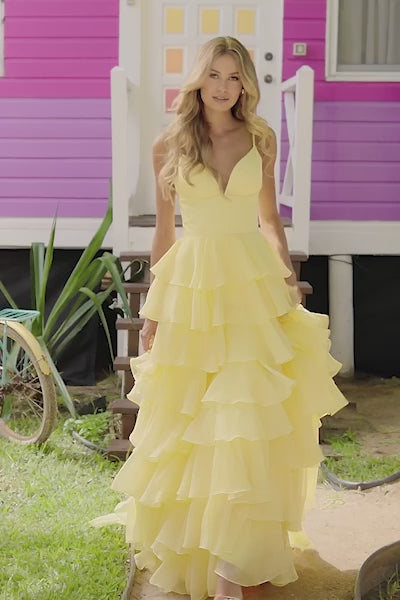 yellow dress sherri hill Sherri Hill 56108 – Mia Bella The Label
