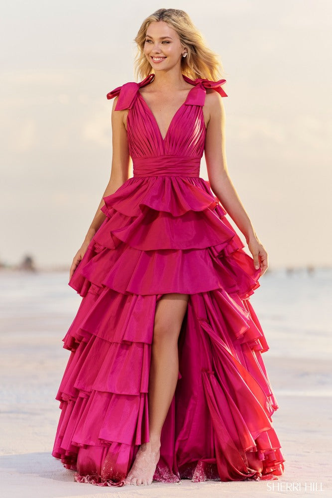 Sherri hill ruffle sales dress