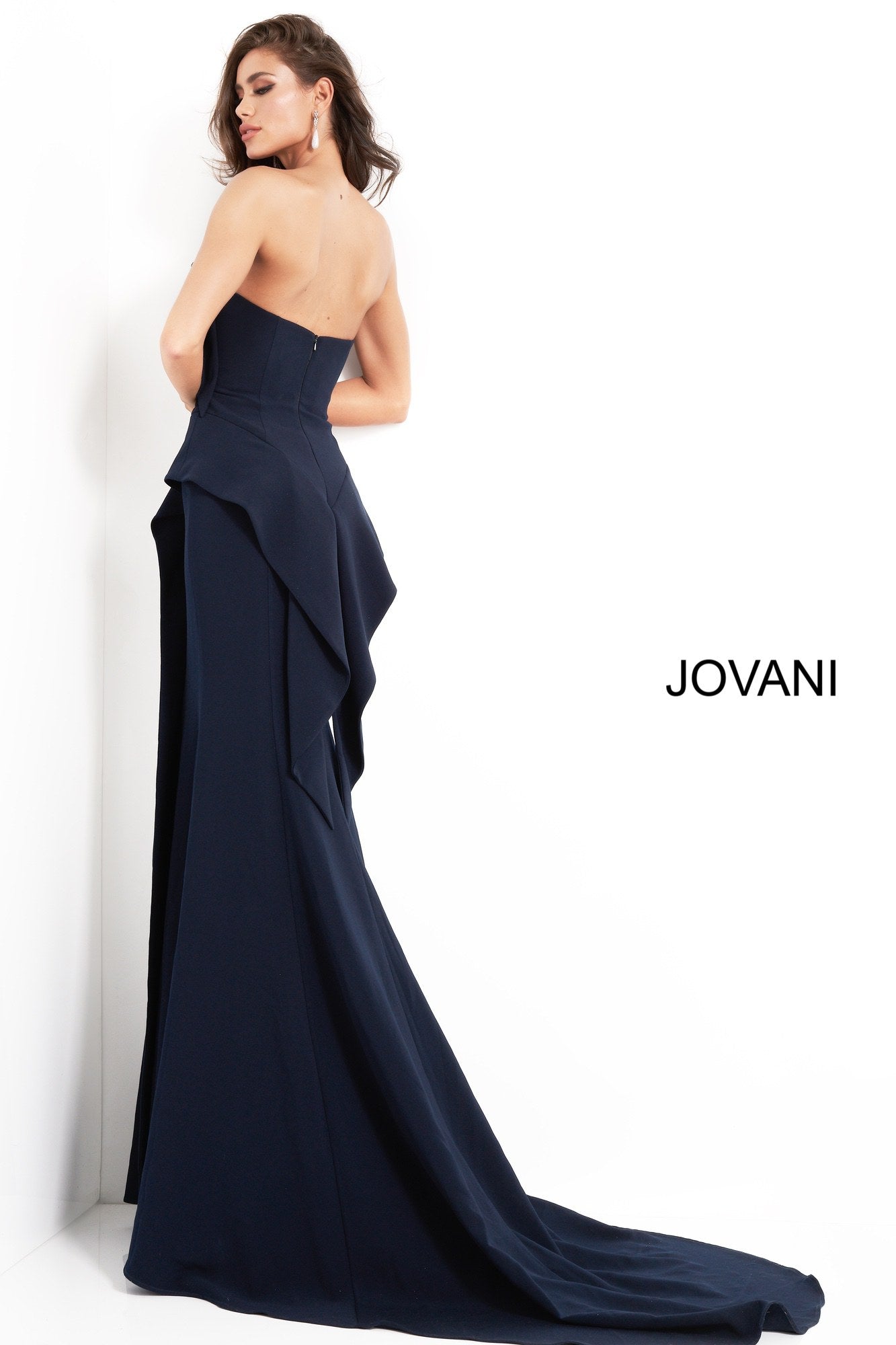 Jovani navy dress best sale