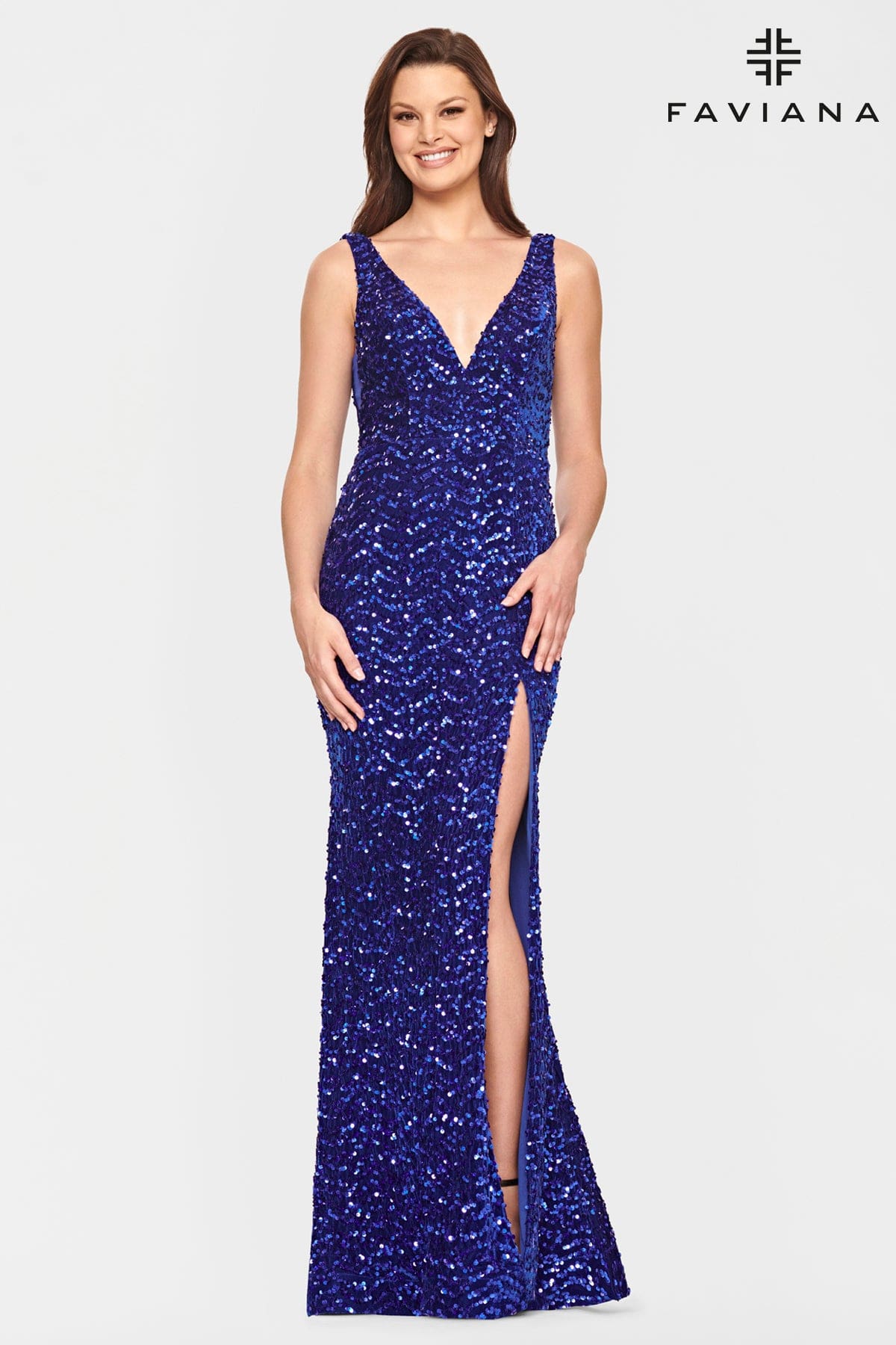 Faviana Prom Dresses in Navy Blue